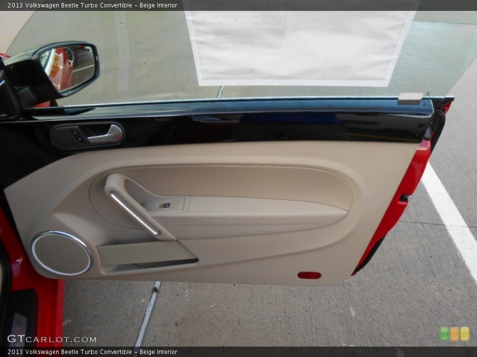Beige Interior Door Panel for the 2013 Volkswagen Beetle Turbo Convertible #74298256