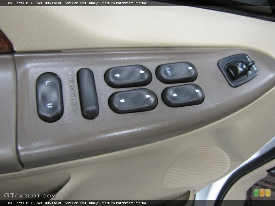 Medium Parchment Interior Controls for the 2000 Ford F350 Super Duty Lariat Crew Cab 4x4 Dually #74301201