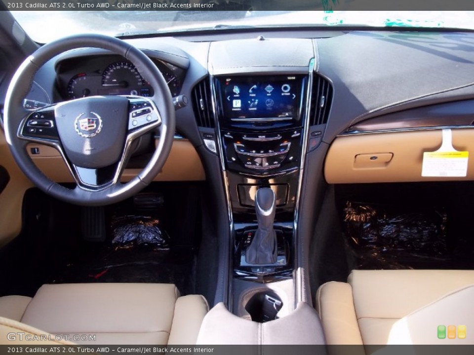 Caramel/Jet Black Accents Interior Dashboard for the 2013 Cadillac ATS 2.0L Turbo AWD #74301790
