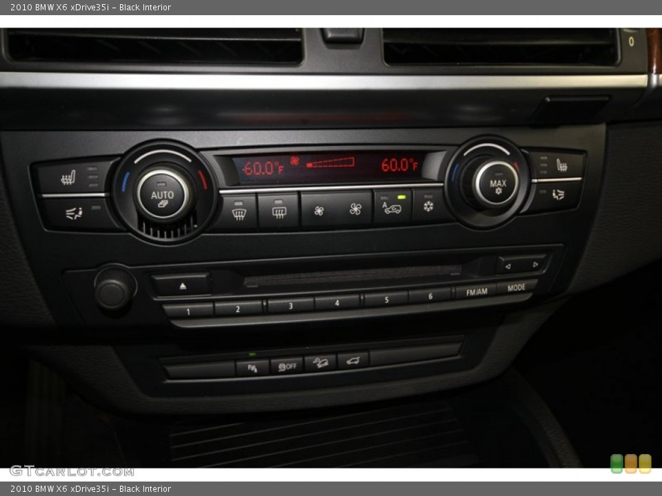 Black Interior Controls for the 2010 BMW X6 xDrive35i #74306062