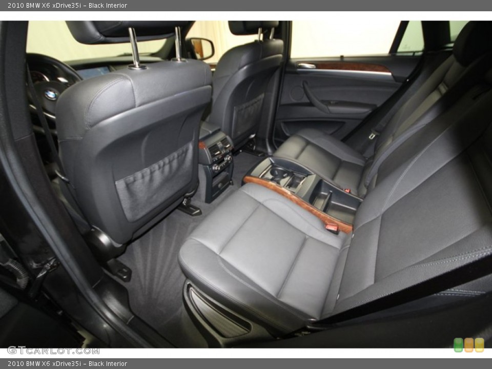 Black Interior Rear Seat for the 2010 BMW X6 xDrive35i #74306083