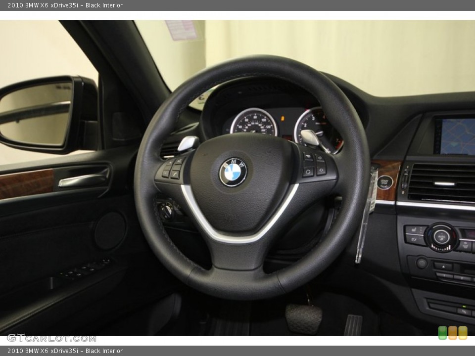 Black Interior Steering Wheel for the 2010 BMW X6 xDrive35i #74306089