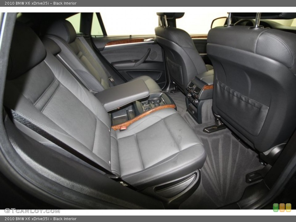 Black Interior Rear Seat for the 2010 BMW X6 xDrive35i #74306107