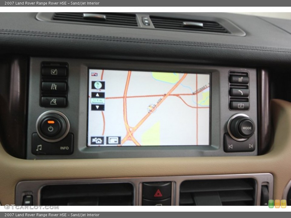 Sand/Jet Interior Navigation for the 2007 Land Rover Range Rover HSE #74306470