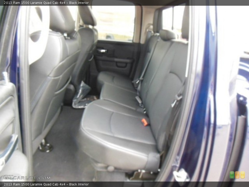 Black Interior Rear Seat for the 2013 Ram 1500 Laramie Quad Cab 4x4 #74308678
