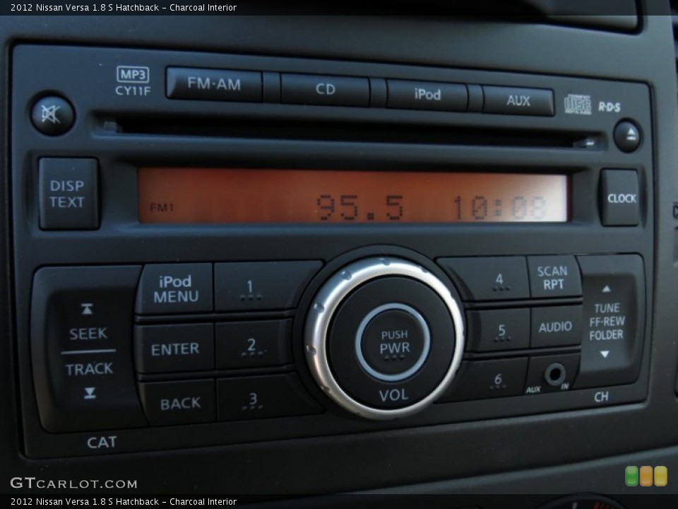 Charcoal Interior Audio System for the 2012 Nissan Versa 1.8 S Hatchback #74308745