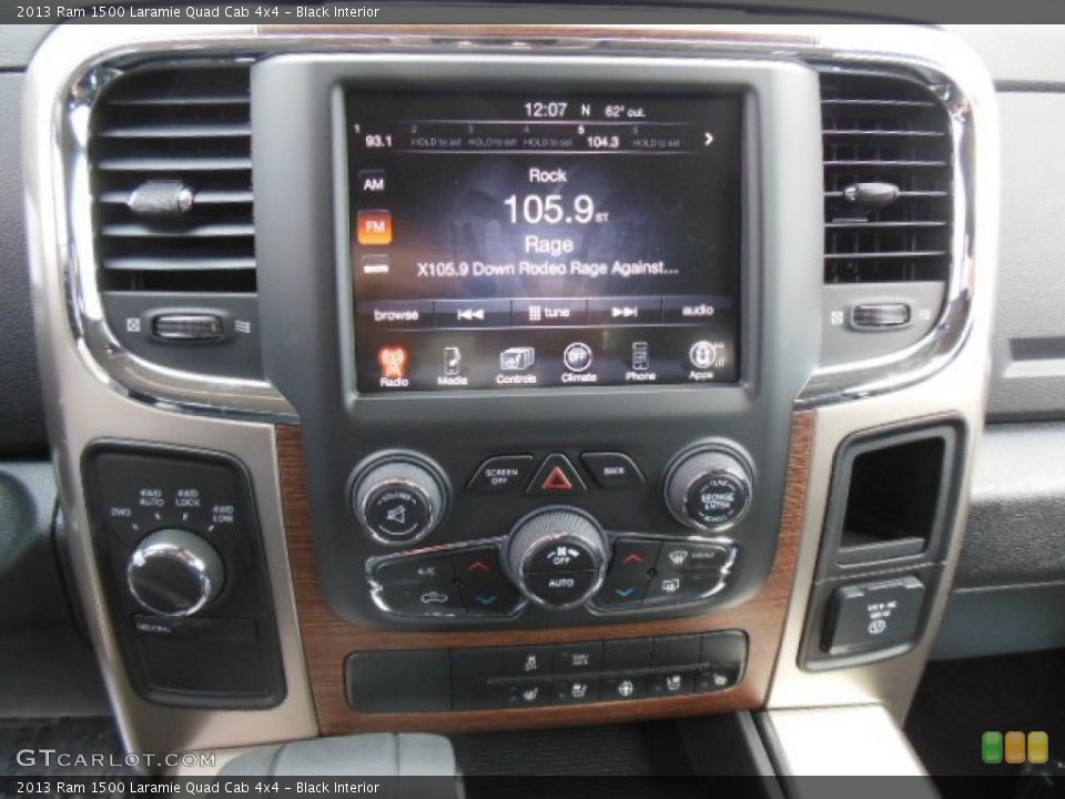 Black Interior Controls for the 2013 Ram 1500 Laramie Quad Cab 4x4 #74308766