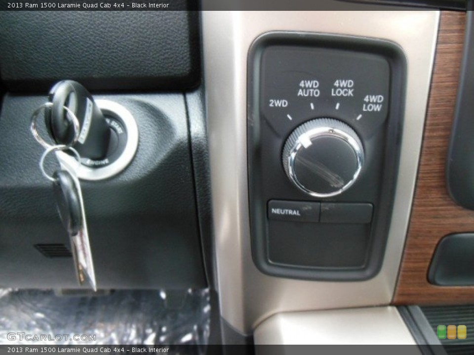 Black Interior Controls for the 2013 Ram 1500 Laramie Quad Cab 4x4 #74308784