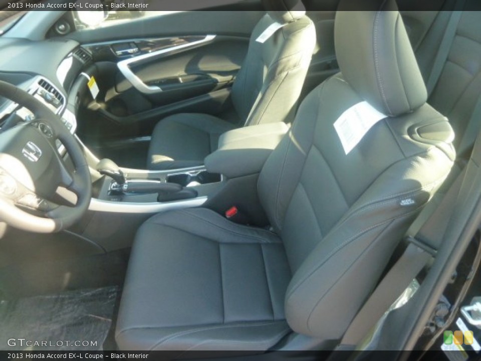 Black Interior Front Seat for the 2013 Honda Accord EX-L Coupe #74308976