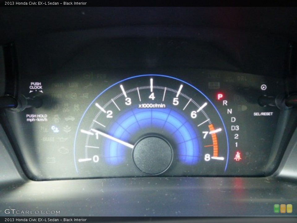 Black Interior Gauges for the 2013 Honda Civic EX-L Sedan #74310469