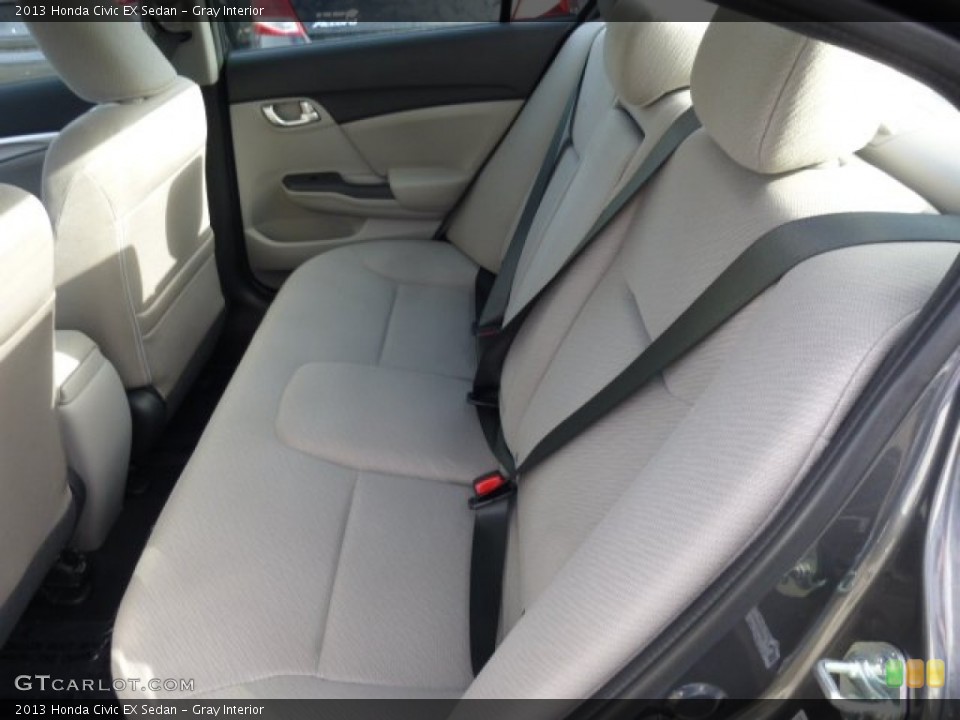 Gray Interior Rear Seat for the 2013 Honda Civic EX Sedan #74310743