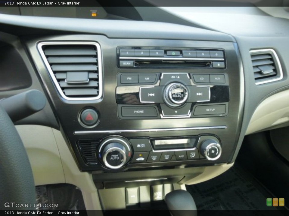 Gray Interior Controls for the 2013 Honda Civic EX Sedan #74310890