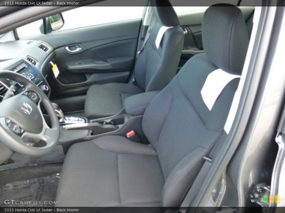 Black Interior Front Seat for the 2013 Honda Civic LX Sedan #74311151