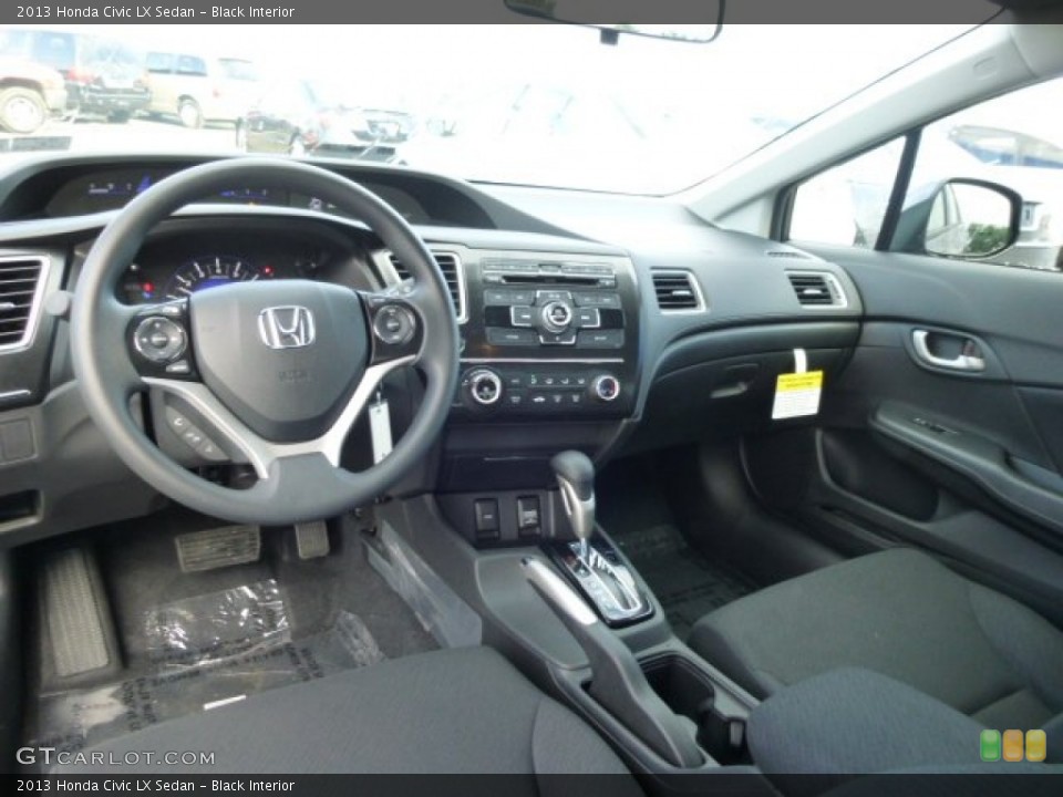 Black Interior Dashboard for the 2013 Honda Civic LX Sedan #74311196
