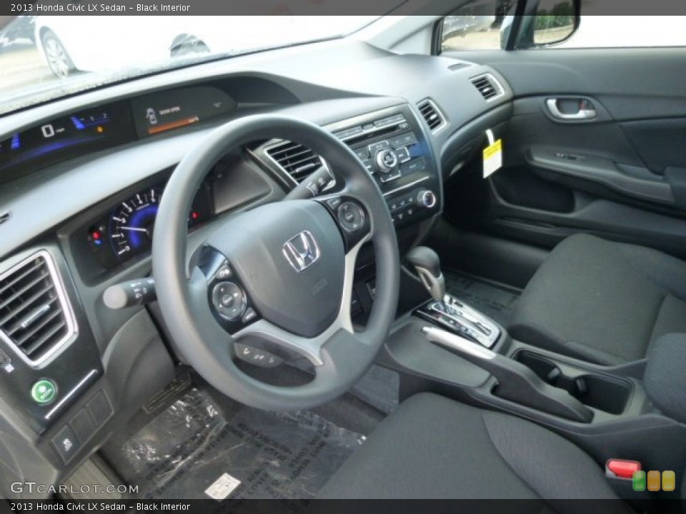 Black Interior Prime Interior for the 2013 Honda Civic LX Sedan #74311262