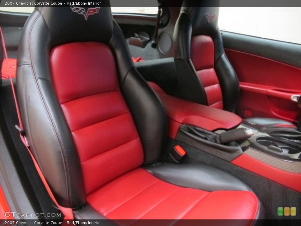 Red/Ebony Interior Photo for the 2007 Chevrolet Corvette Coupe #74311775