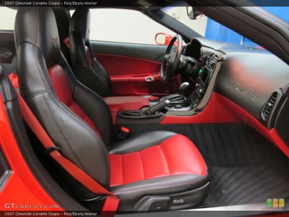 Red/Ebony Interior Photo for the 2007 Chevrolet Corvette Coupe #74311793