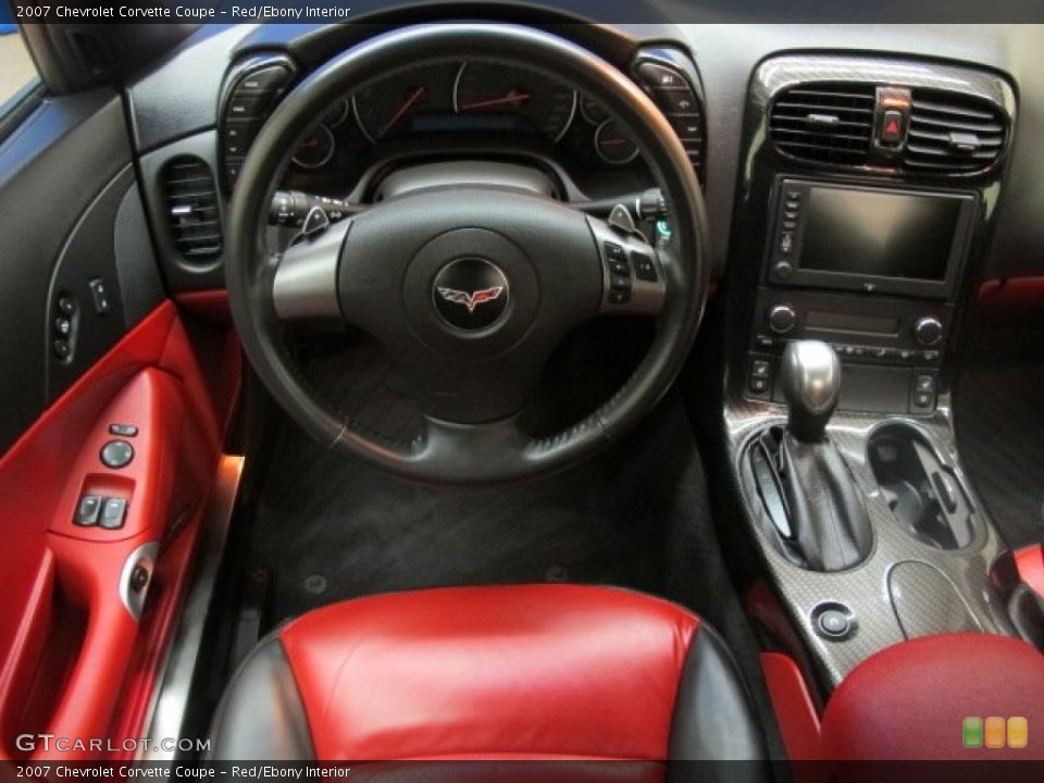 Red/Ebony Interior Dashboard for the 2007 Chevrolet Corvette Coupe #74311856
