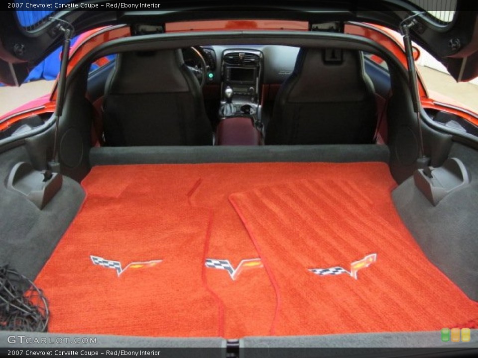 Red/Ebony Interior Trunk for the 2007 Chevrolet Corvette Coupe #74311877