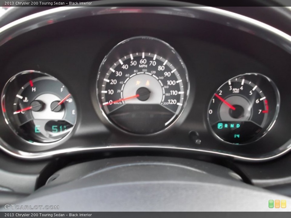 Black Interior Gauges for the 2013 Chrysler 200 Touring Sedan #74311928