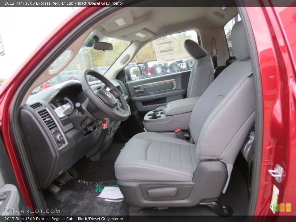 Black/Diesel Gray Interior Photo for the 2013 Ram 1500 Express Regular Cab #74312034