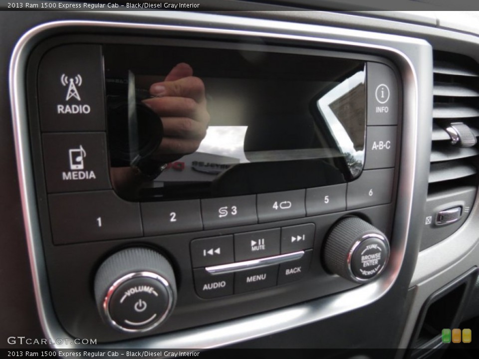 Black/Diesel Gray Interior Controls for the 2013 Ram 1500 Express Regular Cab #74312186