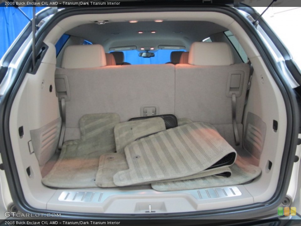 Titanium/Dark Titanium Interior Trunk for the 2008 Buick Enclave CXL AWD #74312408