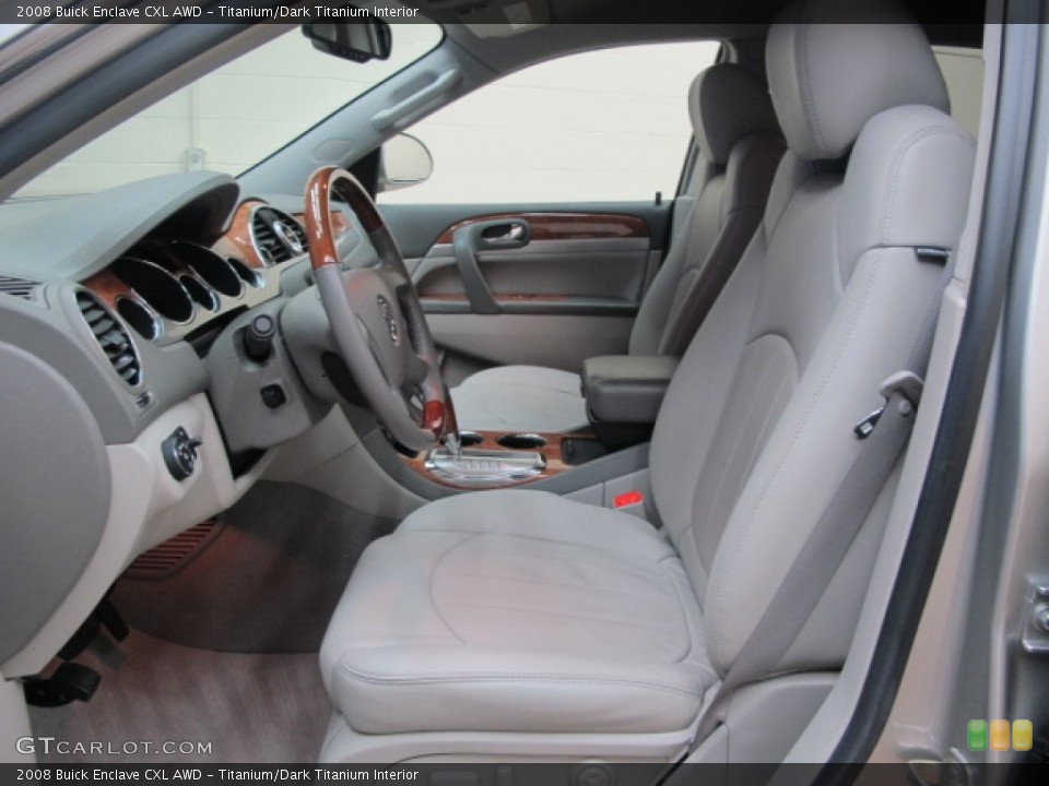 Titanium/Dark Titanium Interior Front Seat for the 2008 Buick Enclave CXL AWD #74312531