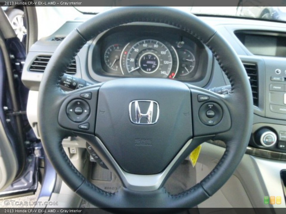 Gray Interior Steering Wheel for the 2013 Honda CR-V EX-L AWD #74312628