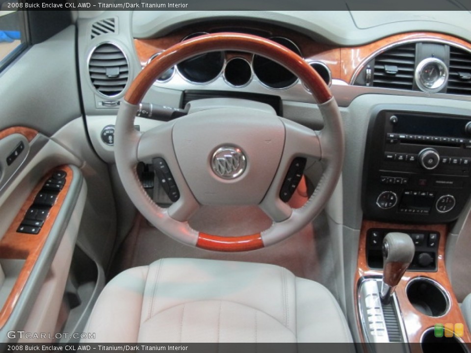 Titanium/Dark Titanium Interior Dashboard for the 2008 Buick Enclave CXL AWD #74312753