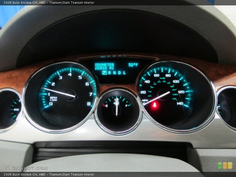Titanium/Dark Titanium Interior Gauges for the 2008 Buick Enclave CXL AWD #74312830
