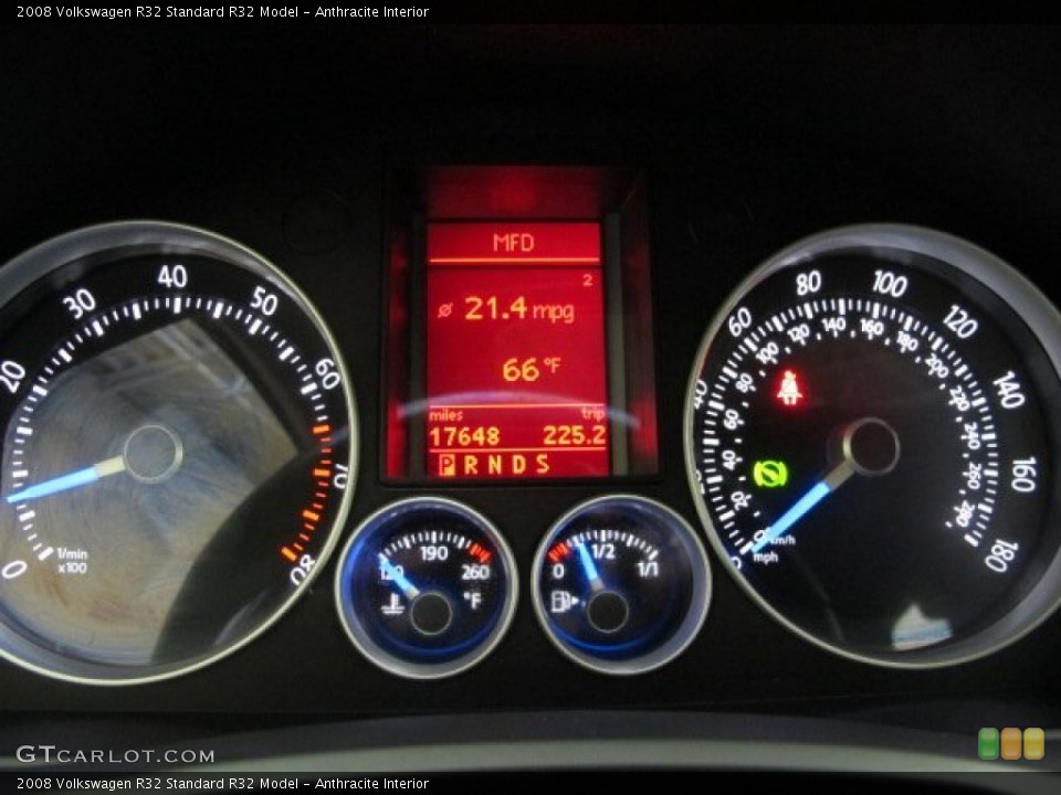Anthracite Interior Gauges for the 2008 Volkswagen R32  #74313718
