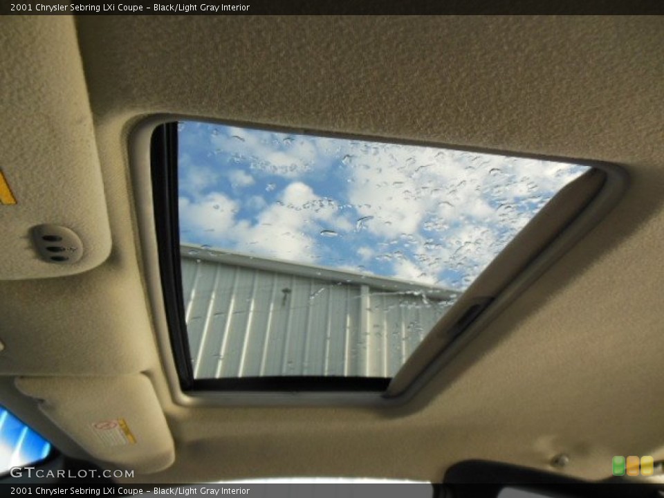 Black/Light Gray Interior Sunroof for the 2001 Chrysler Sebring LXi Coupe #74314293