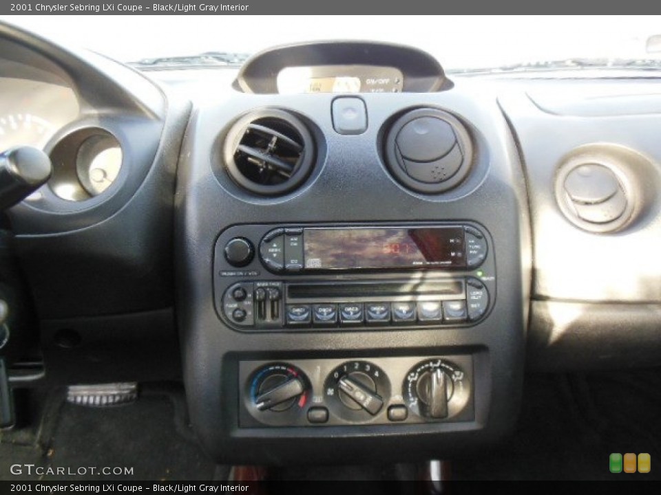 Black/Light Gray Interior Controls for the 2001 Chrysler Sebring LXi Coupe #74314315