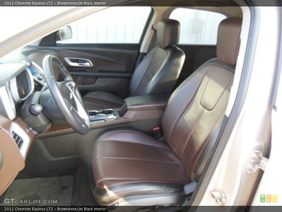 Brownstone/Jet Black Interior Front Seat for the 2011 Chevrolet Equinox LTZ #74314696