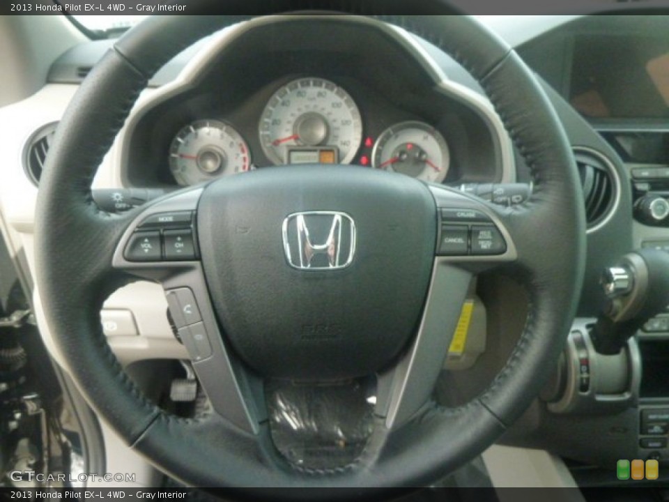 Gray Interior Steering Wheel for the 2013 Honda Pilot EX-L 4WD #74314840