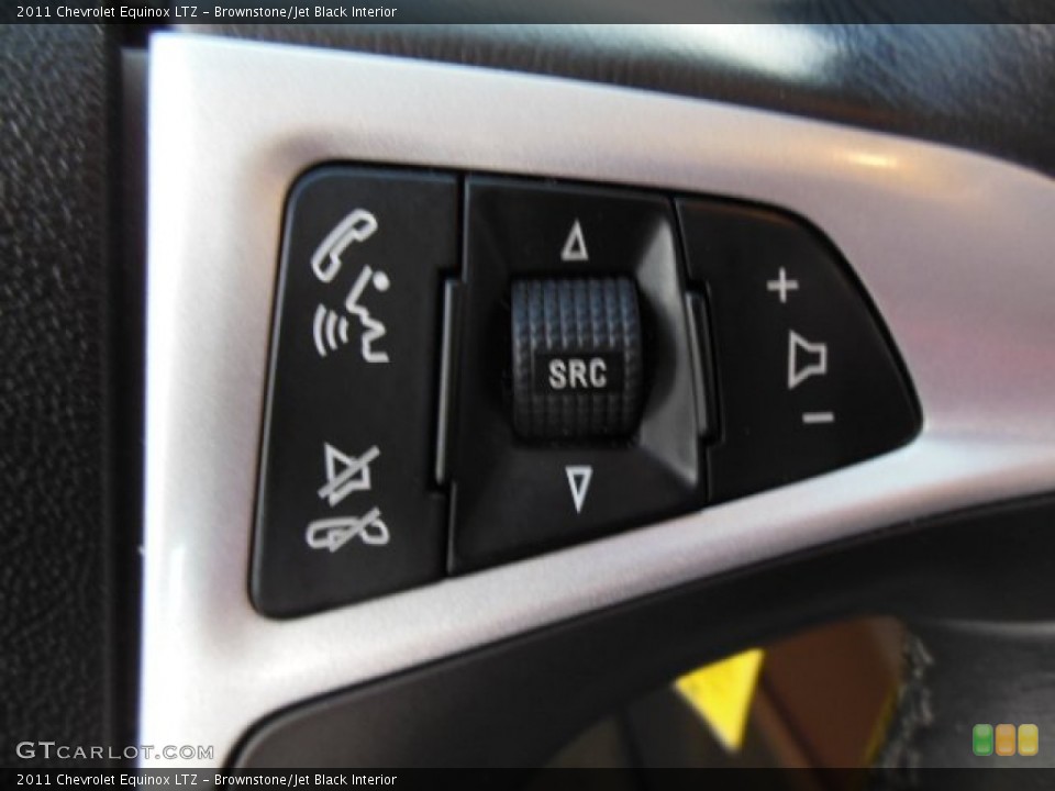Brownstone/Jet Black Interior Controls for the 2011 Chevrolet Equinox LTZ #74314958