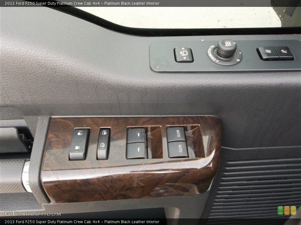 Platinum Black Leather Interior Controls for the 2013 Ford F250 Super Duty Platinum Crew Cab 4x4 #74315072