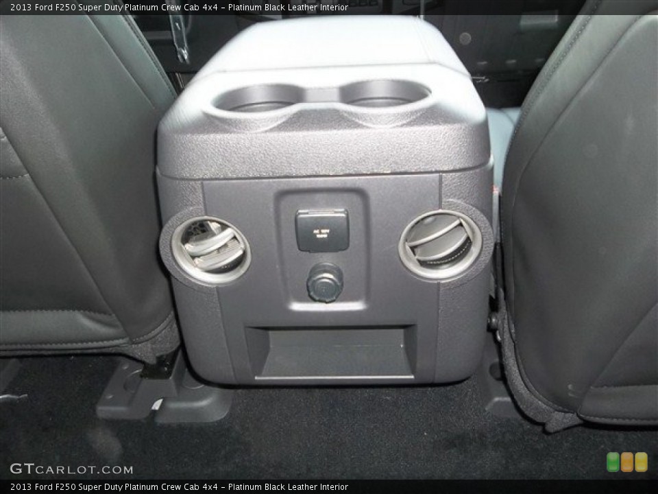 Platinum Black Leather Interior Controls for the 2013 Ford F250 Super Duty Platinum Crew Cab 4x4 #74315177