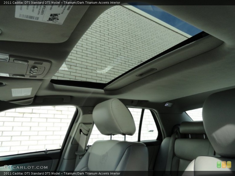 Titanium/Dark Titanium Accents Interior Sunroof for the 2011 Cadillac DTS  #74316374