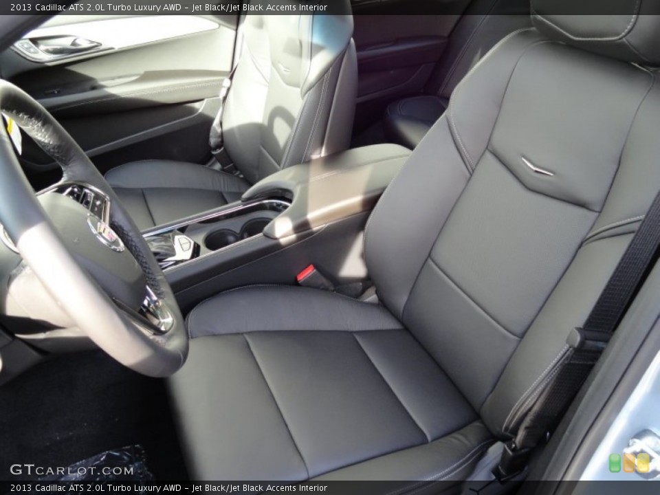 Jet Black/Jet Black Accents Interior Front Seat for the 2013 Cadillac ATS 2.0L Turbo Luxury AWD #74318166