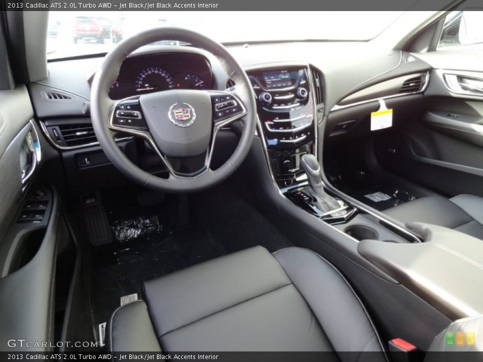 Jet Black/Jet Black Accents Interior Prime Interior for the 2013 Cadillac ATS 2.0L Turbo AWD #74318681