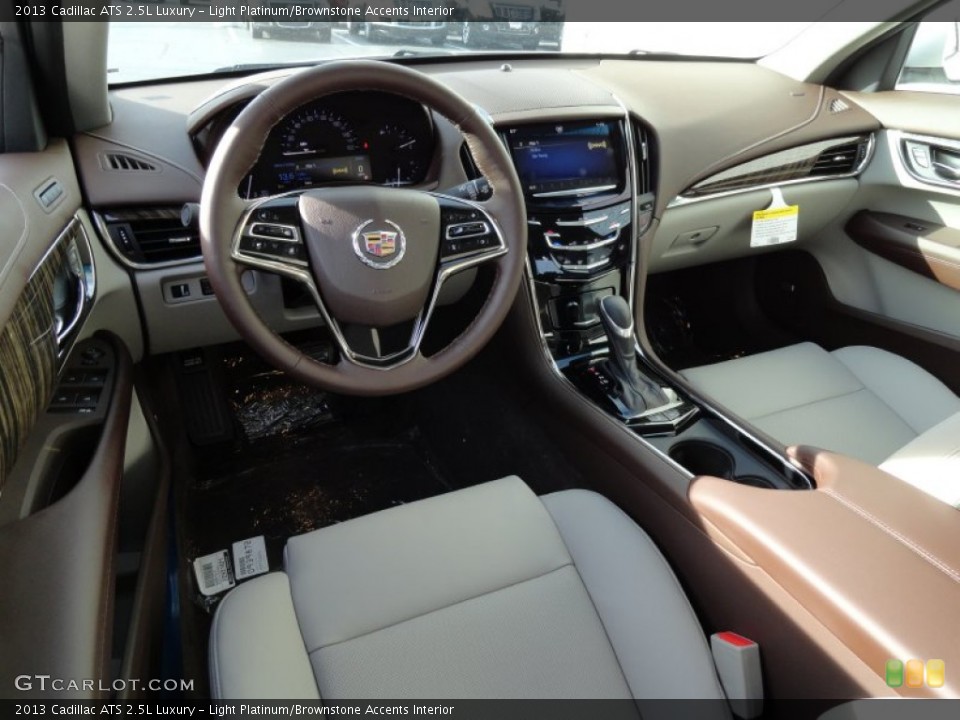 Light Platinum/Brownstone Accents Interior Prime Interior for the 2013 Cadillac ATS 2.5L Luxury #74319147