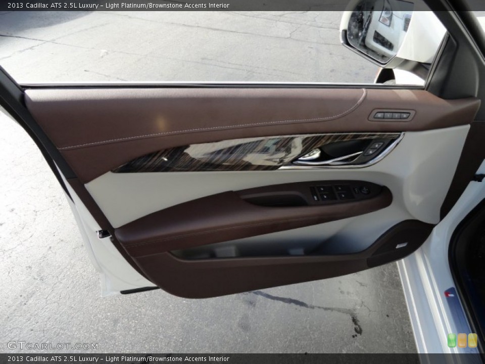 Light Platinum/Brownstone Accents Interior Door Panel for the 2013 Cadillac ATS 2.5L Luxury #74319203