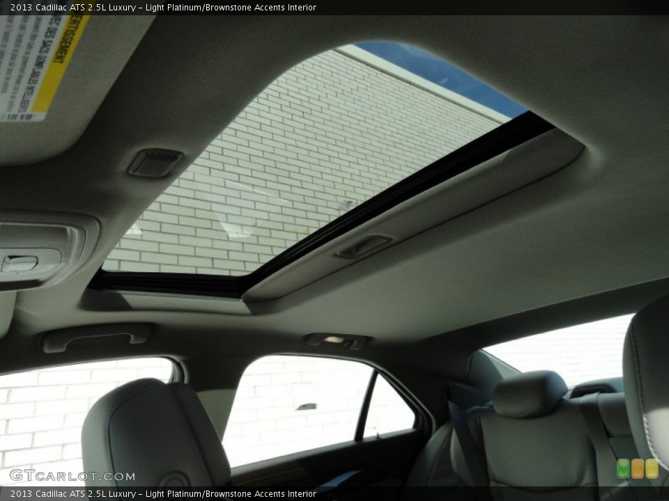 Light Platinum/Brownstone Accents Interior Sunroof for the 2013 Cadillac ATS 2.5L Luxury #74319224