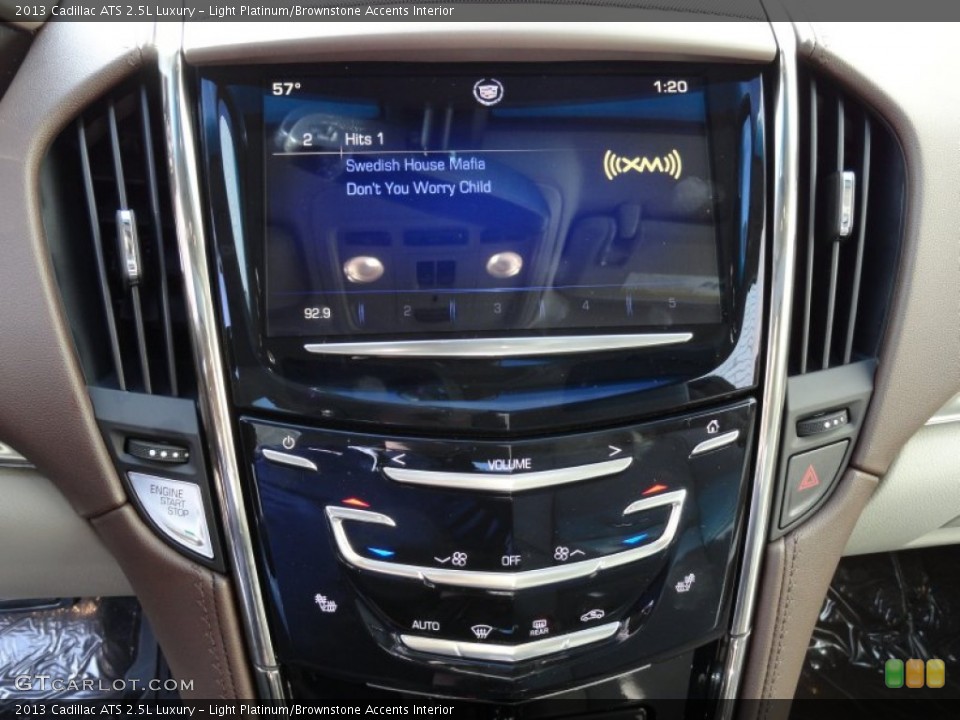 Light Platinum/Brownstone Accents Interior Controls for the 2013 Cadillac ATS 2.5L Luxury #74319340