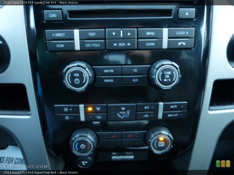 Black Interior Controls for the 2011 Ford F150 FX4 SuperCrew 4x4 #74319968