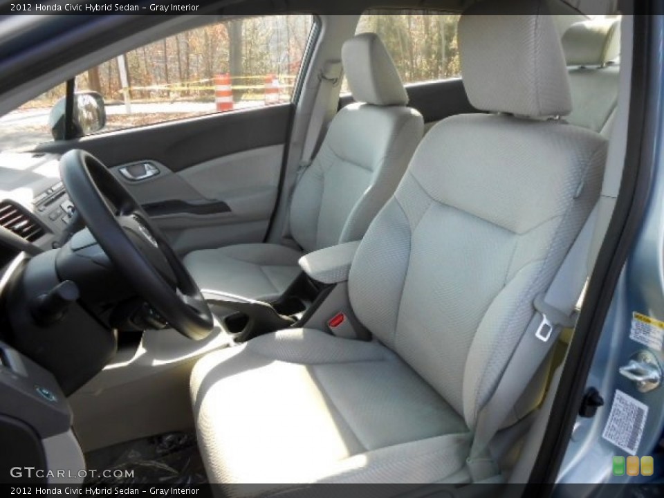 Gray Interior Front Seat for the 2012 Honda Civic Hybrid Sedan #74320514