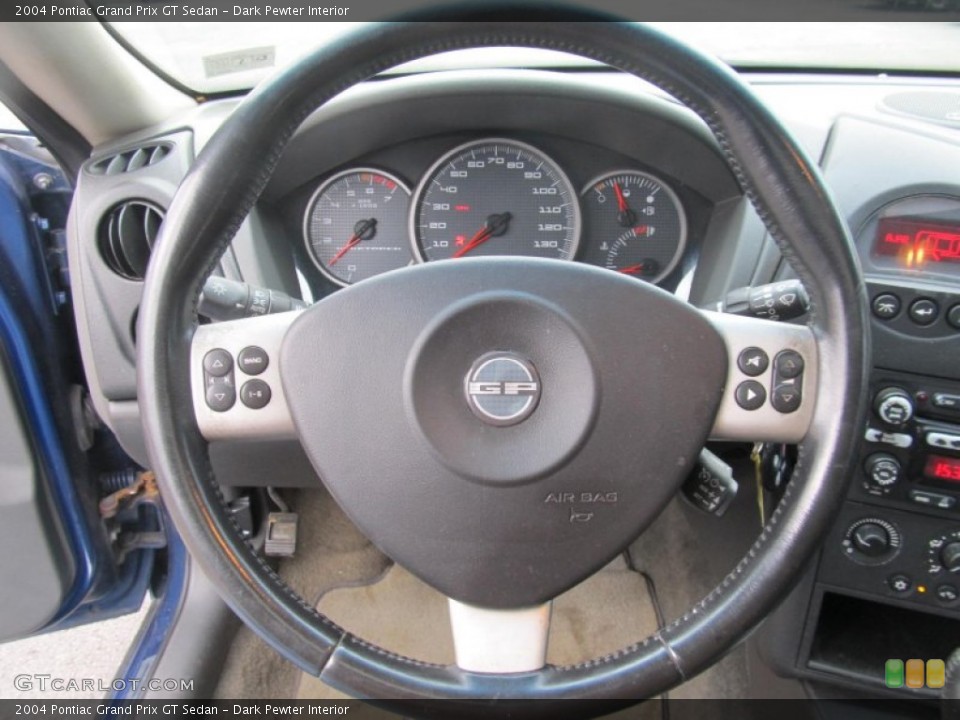Dark Pewter Interior Steering Wheel for the 2004 Pontiac Grand Prix GT Sedan #74321095
