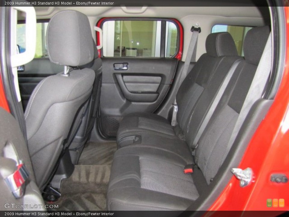Ebony/Pewter Interior Rear Seat for the 2009 Hummer H3  #74322881